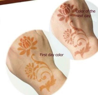 Henna 100% Natural Para Tatuajes (12 Conos)
