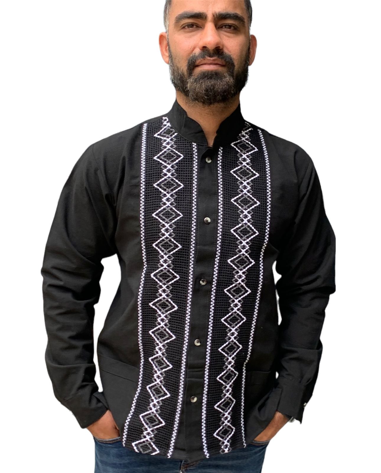 Guayabera artesanal Manga Larga hindulatino